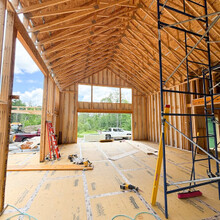Luxury home under construction in Manchester, Vermont